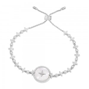 Silver Star Bracelet With Mother Of Pearl