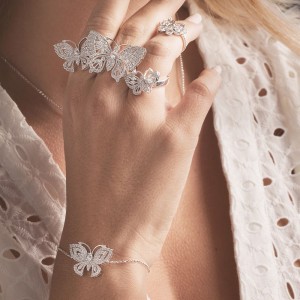 Silver Butterfly Bracelet