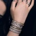 Silver 'apm Monaco' Open Cuff