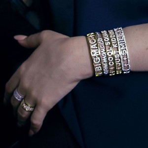 Yellow Silver 'big Mac' Open Cuff