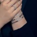 Silver 'smile' Chain Bracelet