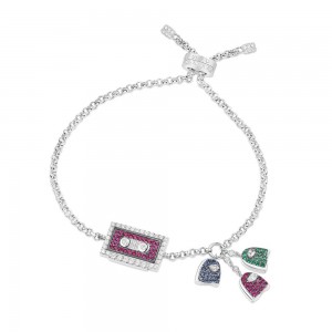 Silver '80s Cassette’ Bracelet