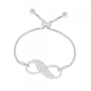 Silver 'feather' Bracelet