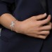 Silver 'papillons' Bracelet With Pearl