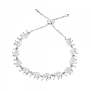 Silver Equilibre Elephant Bracelet