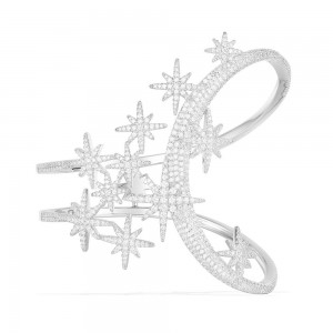 Silver MÉtÉorites De NoËl Bangle