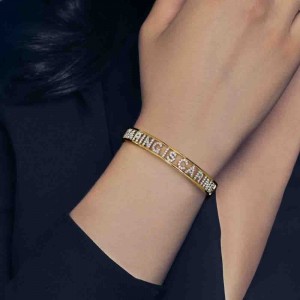 Silver 'sharing Is Caring' Bracelet