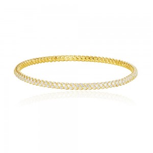 Yellow Silver Soleil Bangle