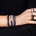 Black Silver KalÉidoscope Bangle