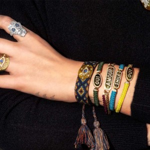 Yellow Silver Amour Bracelet
