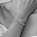 Silver Fan Open Bangle