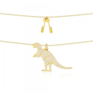 Yellow Silver Rexy Necklace