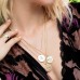 Yellow Silver Alphabet-c Necklace