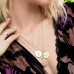 Yellow Silver Alphabet-z Necklace