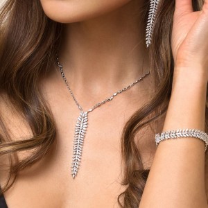 Silver Palme Necklace