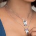 Navy Silver 'doggy' Necklace