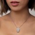 Yellow Silver 'doggy' Necklace