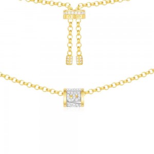 Yellow Silver 'baby' Necklace
