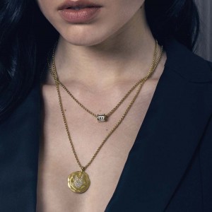 Yellow Silver 'baby' Necklace
