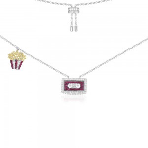 Silver '80s Cassette’ Necklace