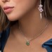 Green Silver 'pac' Necklace