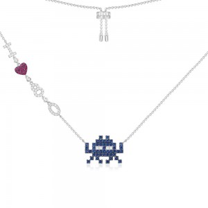 Silver 'space Shooter' Necklace