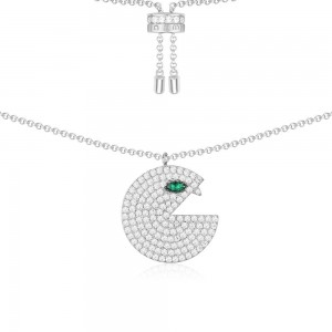 Silver 'pac' Necklace