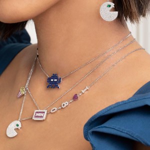 Silver 'pac' Necklace