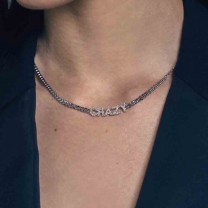 Silver 'crazy' Chain Necklace