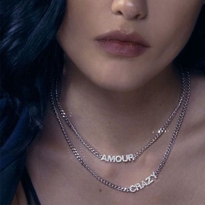 Silver 'amour' Chain Necklace