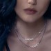 Silver 'amour' Chain Necklace