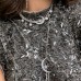 Silver MÉtÉorites De NoËl Chain Choker With Pearl