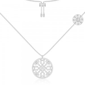 Silver Mandala Love Necklace