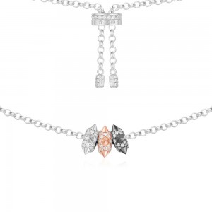 Silver Trio 'hérisson' Necklace