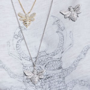 Silver Wasp Necklace