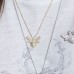 Yellow Silver Bumble Bee Necklace
