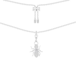 Silver 'ants' Necklace